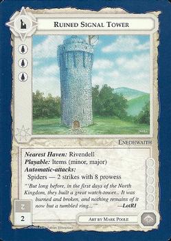 1995 Middle Earth: The Wizards #NNO Ruined Signal Tower Front