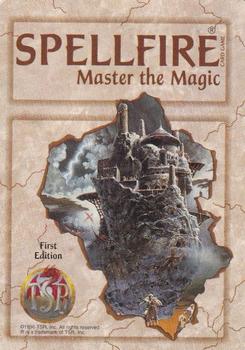 1995 TSR Spellfire Master the Magic Artifacts #13 Crystal of the Ebon Flame Back