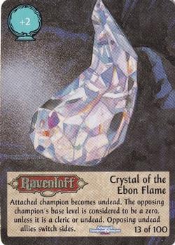 1995 TSR Spellfire Master the Magic Artifacts #13 Crystal of the Ebon Flame Front