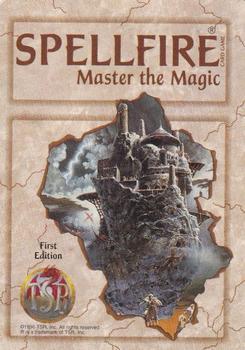 1995 TSR Spellfire Master the Magic Artifacts #30 Spellbook Back