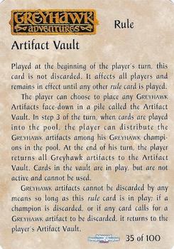 1995 TSR Spellfire Master the Magic Artifacts #35 Artifact Vault Front
