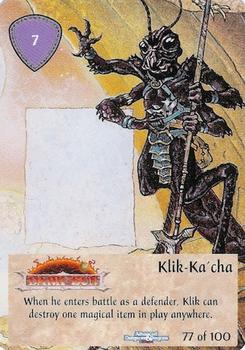 1995 TSR Spellfire Master the Magic Artifacts #77 Klik-Ka'cha Front