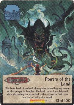 1996 TSR Spellfire Master the Magic - Draconomicon #12 Powers of the Land Front