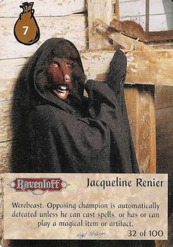 1996 TSR Spellfire Master the Magic - Nightstalkers #32 Jacqueline Renier Front