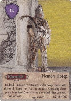 1996 TSR Spellfire Master the Magic - Nightstalkers #67 Nemon Hotep Front