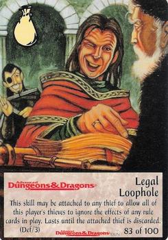 1997 TSR Spellfire Master the Magic - Dungeons #83 Legal Loophole Front