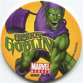 2006 Global Pog Association Marvel Heroes #7 Green Goblin Front