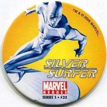2006 Global Pog Association Marvel Heroes #33 Silver Surfer (Shredding) Front