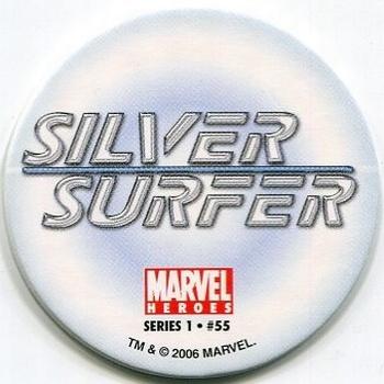2006 Global Pog Association Marvel Heroes #55 Silver Surfer (Logo) Front