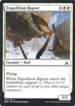 2016 Magic the Gathering Oath of the Gatewatch #18 Expedition Raptor Front