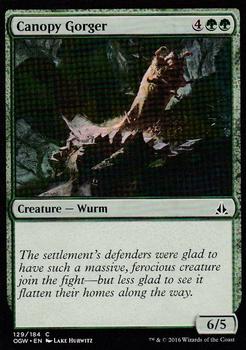 2016 Magic the Gathering Oath of the Gatewatch #129 Canopy Gorger Front