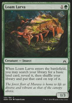 2016 Magic the Gathering Oath of the Gatewatch #135 Loam Larva Front