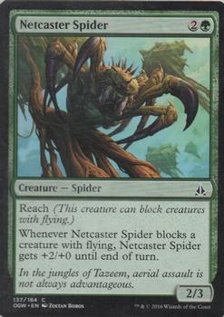 2016 Magic the Gathering Oath of the Gatewatch #137 Netcaster Spider Front