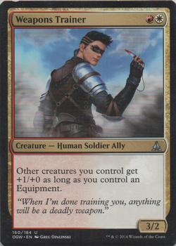 2016 Magic the Gathering Oath of the Gatewatch #160 Weapons Trainer Front