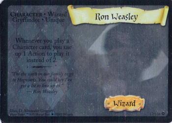 2001 Wizards Harry Potter TCG - Holo Portrait #17 Ron Weasley Front