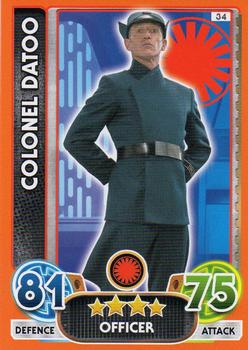 2016 Topps Star Wars Force Attax Extra The Force Awakens #34 Colonel Datoo Front