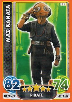 2016 Topps Star Wars Force Attax Extra The Force Awakens #71 Maz Kanata Front