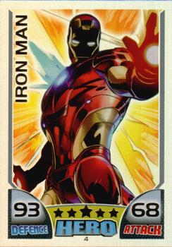 2011 Topps Hero Attax #4 Iron Man Front