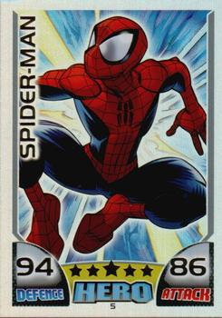2011 Topps Hero Attax #5 Spider-Man Front
