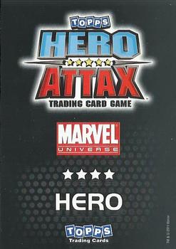 2011 Topps Hero Attax #50 Captain America Back