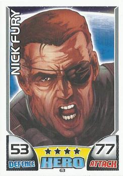 2011 Topps Hero Attax #63 Nick Fury Front