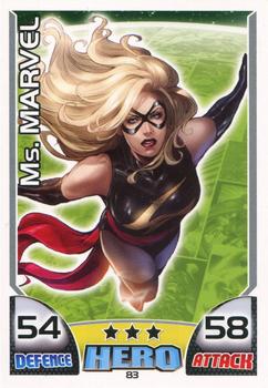 2011 Topps Hero Attax #83 Ms. Marvel Front