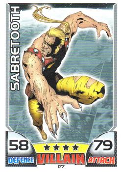 2011 Topps Hero Attax #177 Sabretooth Front
