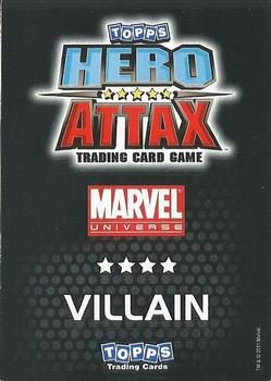 2011 Topps Hero Attax #181 The Red Hulk Back