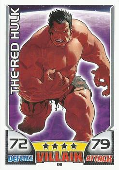 2011 Topps Hero Attax #181 The Red Hulk Front