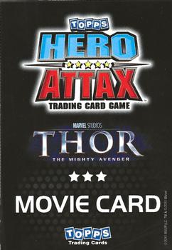 2011 Topps Hero Attax - Thor Movie #T4 Sif Back