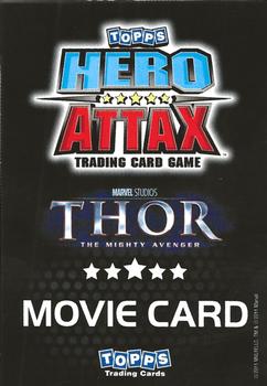 2011 Topps Hero Attax - Thor Movie #T12 Thor Back