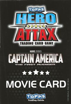 2011 Topps Hero Attax - Captain America Movie #CA Captain America Back