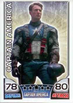 2011 Topps Hero Attax - Captain America Movie #CA Captain America Front