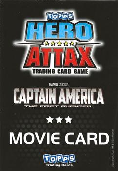 2011 Topps Hero Attax - Captain America Movie #CA1 Peggy Carter Back