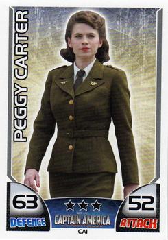 2011 Topps Hero Attax - Captain America Movie #CA1 Peggy Carter Front