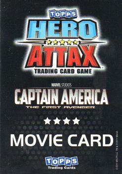 2011 Topps Hero Attax - Captain America Movie #CA4 Bucky Barnes Back