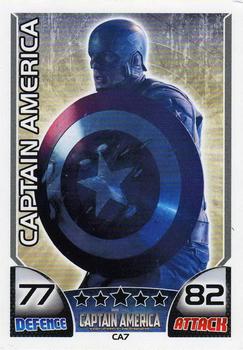 2011 Topps Hero Attax - Captain America Movie #CA7 Captain America Front