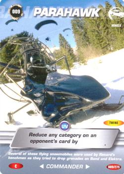 2007 007 Spy Cards Commander #9 Parahawk (UV) Front