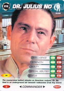 2007 007 Spy Cards Commander #10 Dr. Julius No Front