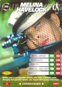 2007 007 Spy Cards Commander #46 Melina Havelock Front