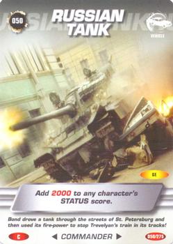 2007 007 Spy Cards Commander #50 Russian Tank Front