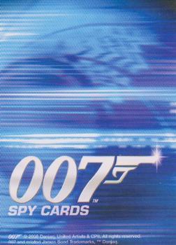 2007 007 Spy Cards Commander #61 Tracy di Vicenzo Back