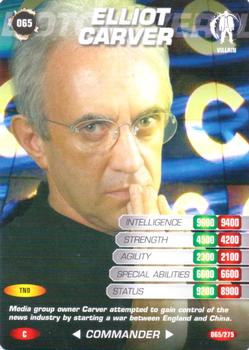 2007 007 Spy Cards Commander #65 Elliot Carver Front