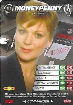2007 007 Spy Cards Commander #70 Moneypenny (GE-TWINE) Front