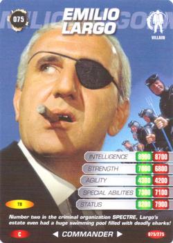 2007 007 Spy Cards Commander #75 Emilio Largo Front