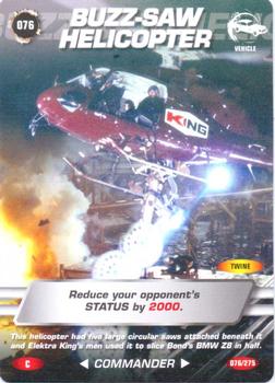 2007 007 Spy Cards Commander #76 Buzz-Saw Helicopter Front