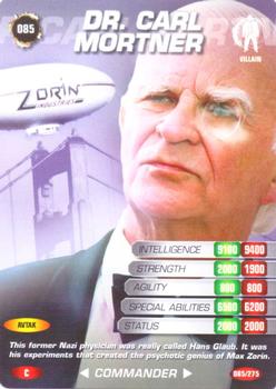 2007 007 Spy Cards Commander #85 Dr. Carl Mortner Front