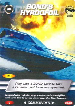 2007 007 Spy Cards Commander #208 Bond's Hyrdofoil (sic) Front