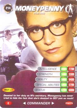 2007 007 Spy Cards Commander #214 Moneypenny (TLD-LTK) Front