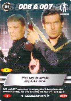 2007 007 Spy Cards Commander #258 006 & 007 Front